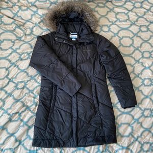 Black Columbia 3/4 length jacket
